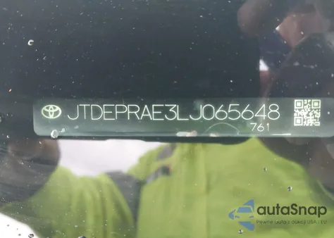 2020 Toyota Corolla Le from USA, damaged, VIN JTDEPRAE3LJ065648